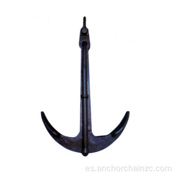 Anchor de admirantazgo pintado de asfalto negro